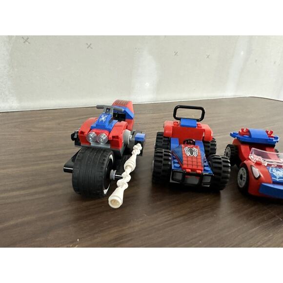 Lego Marvel Spider-Man Vehicle Car Lot Spider-Man Motorcycle Truck Car Lot Of 5 - Picture 4 of 7